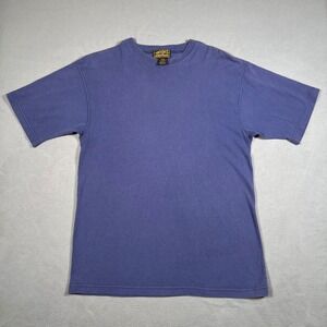 Eddie Bauer Mens T-Shirt‎ L Blue Cotton Outdoor Casual Short Sleeve Made in USA